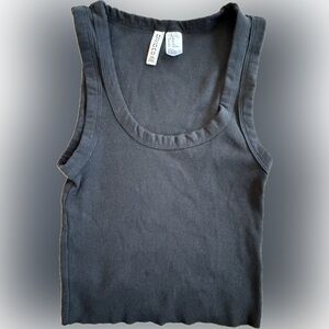 H&M Blue Ribbed Tank Top